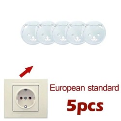 Capac de protecție alb pentru priză electrică de siguranță pentru îngrijirea bebelușului de protecție de siguranță pentru copii