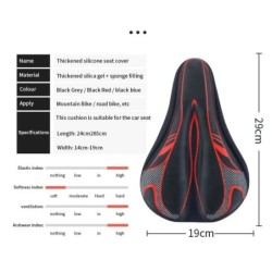 Șa Mtb 3D GEL Husă scaun pentru bicicletă Bărbați și femei Mtb Bicicletă de drum Produse pentru biciclete Accesorii Piese pentru
