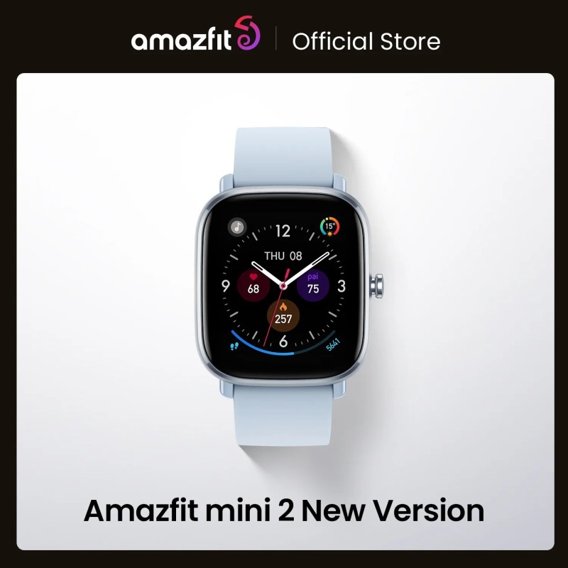 [Versiune nouă] Amazfit GTS 2 mini Smartwatch 68+Moduri sport Monitorizarea somnului Ceas inteligent Aplicația Zepp pentru Andro
