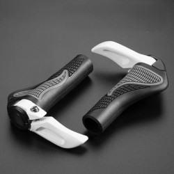 1 pereche de mânere Mtb pentru mâner de bicicletă Ergonomic anti-alunecare Bullhorn Blocare bilaterală Manere de menghină de rup