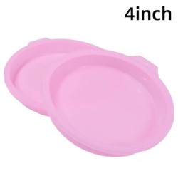 FAIS DU 2-8 bucăți Tavă de prăjitură din silicon 4/6/8 inch Set de straturi de tort rotund Formă de copt din silicon pentru inst