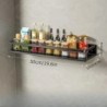 Suport de bucătărie de 30/40/50CM Suport de depozitare pentru condimente montat pe perete cu tijă de cârlig Ustensile de bucătăr