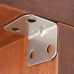 Suport de colț universal din oțel inoxidabil, Suport fix în unghi drept de 90 de grade pentru mobilier din lemn, accesorii pentr