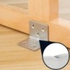 Suport de colț universal din oțel inoxidabil, Suport fix în unghi drept de 90 de grade pentru mobilier din lemn, accesorii pentr