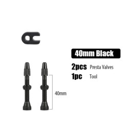 2 buc/pungă Bicicletă Bicicletă Tubeless Valve Presta Tije din aliaj de aluminiu 40mm 44mm 48mm 60mm 80mm cu instrument de îndep