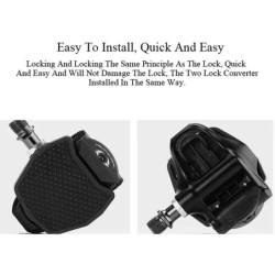 Adaptor pedală de bicicletă se potrivește SPD pentru sistemul KEO Convertor pedale pentru bicicletă de drum Adaptor platformă pe