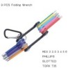 Set chei hexagonale L Kit cheie hexagonală pentru șuruburi hexagonale 9 buc. Set chei hexagonale cu braț lung 1,5 mm până la 10 