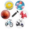 Pompă de aer pentru fotbal, fotbal, bicicletă, inel de înot, minge de plajă, pompă de baschet gonflabilă, ac accesorii pentru bi