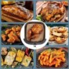 Hârtie pentru friteură cu aer Friteuză cu aer de unică folosință Căptușeală din hârtie de pergament Căptușeală antiaderentă pent