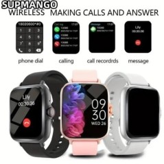 Ceas inteligent T166X Ceas sport fitness pentru bărbați și femei Pedometru real Ecran tactil complet Apel Bluetooth Ceas intelig