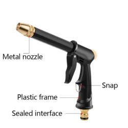 Pistol portabil de apă de înaltă presiune pentru curățarea mașinii de spălat mașini, furtun de udare a grădinii, duză, aspersor,