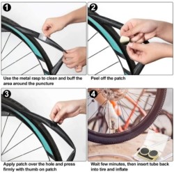 10/30/50 buc. Patch-uri pentru anvelope pentru bicicletă, fără adeziv