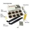 Bicicletă nou-nouță Kit de reparare a anvelopelor plate pentru biciclete Set de instrumente Set de plasturi Cauciuc portabil Fet