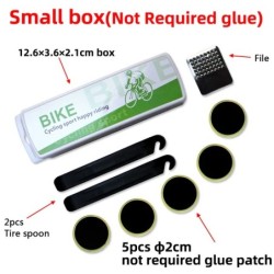 Bicicletă nou-nouță Kit de reparare a anvelopelor plate pentru biciclete Set de instrumente Set de plasturi Cauciuc portabil Fet