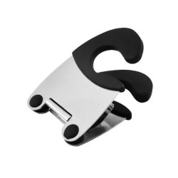 Clip pentru oală/suport pentru oală din oțel inoxidabil pentru suport de lingură Silicon și prindere anti-opărire Clemă fixă pen