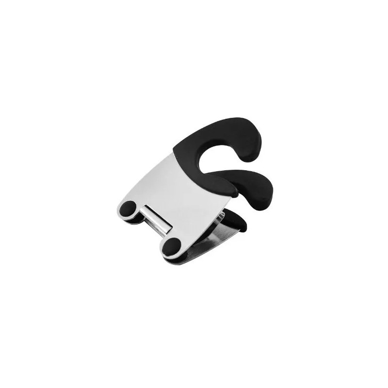 Clip pentru oală/suport pentru oală din oțel inoxidabil pentru suport de lingură Silicon și prindere anti-opărire Clemă fixă pen