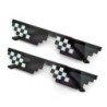 Ochelari de soare cu mozaic 2 buc. Ochelari de soare cu nuanțe vintage de petrecere cool pentru bărbați Ochelari de soare pixela