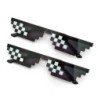 Ochelari de soare cu mozaic 2 buc. Ochelari de soare cu nuanțe vintage de petrecere cool pentru bărbați Ochelari de soare pixela