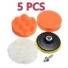 Kit de lustruire pentru mașină de 3 inci Pad de lustruit Pad de lustruit pentru lustruire pentru mașină Disc abraziv, burete, ta