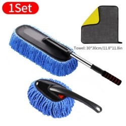 Costum de praf auto din fibră superfine SEAMETAL Mop retractabil din microfibră pentru praf pentru curățarea casei Perii pentru 