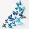 Set de 12 bucăți de autocolante de perete 3D fluture colorat în straturi duble Autocolante de perete pe perete pentru decorarea 