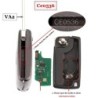 jingyuqin 2 butoane telecomandă cheie auto ASK/FSK 434Mhz pentru Citroen C4 C5 C6 C8 Xsara Picasso pentru Peugeot 107 207 307 30