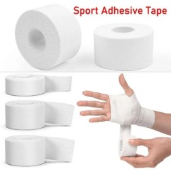 2,5/3,8/5 cm 9,1 metri Sport Atletic Bumbac Impermeabil Bandă Adezivă de Box Albă Suport Leziuni Suport Bandaj Sportiv