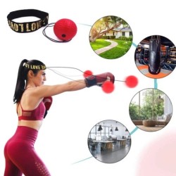 Minge de box Speed Ball montată pe cap PU Punch Ball MMA Sanda Antrenament Hand Eye Reaction Gym Sandbag Muay Thai Boxeo Fitness