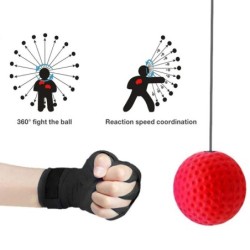 Minge de box Speed Ball montată pe cap PU Punch Ball MMA Sanda Antrenament Hand Eye Reaction Gym Sandbag Muay Thai Boxeo Fitness