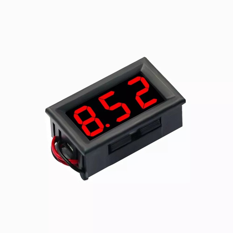 Voltmetru digital DC 4,5 V la 30 V Voltmetru digital Contor de panou de tensiune Roșu/Albastru/Verde pentru 6V 12V Electromobil 