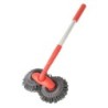 Cap dublu de perie rotativ Mop de spălat auto Accesorii de întreținere pentru curățarea geamurilor de acoperiș Mop telescopic cu
