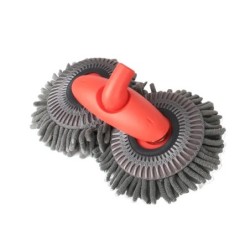 Cap dublu de perie rotativ Mop de spălat auto Accesorii de întreținere pentru curățarea geamurilor de acoperiș Mop telescopic cu