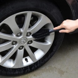 Perie pentru roți de mașină Perii pentru curățarea anvelopelor Unelte Scrubber pentru jante de mașină Curățător de praf Mâner Mo