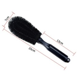 Perie pentru roți de mașină Perii pentru curățarea anvelopelor Unelte Scrubber pentru jante de mașină Curățător de praf Mâner Mo