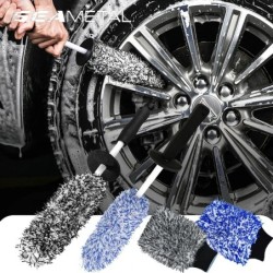 SEAMETAL Spălătorie auto Perie roți din microfibră Anti-alunecare Ultra moi Mănuși pentru curățarea mașinii Mănușă Perii pentru 