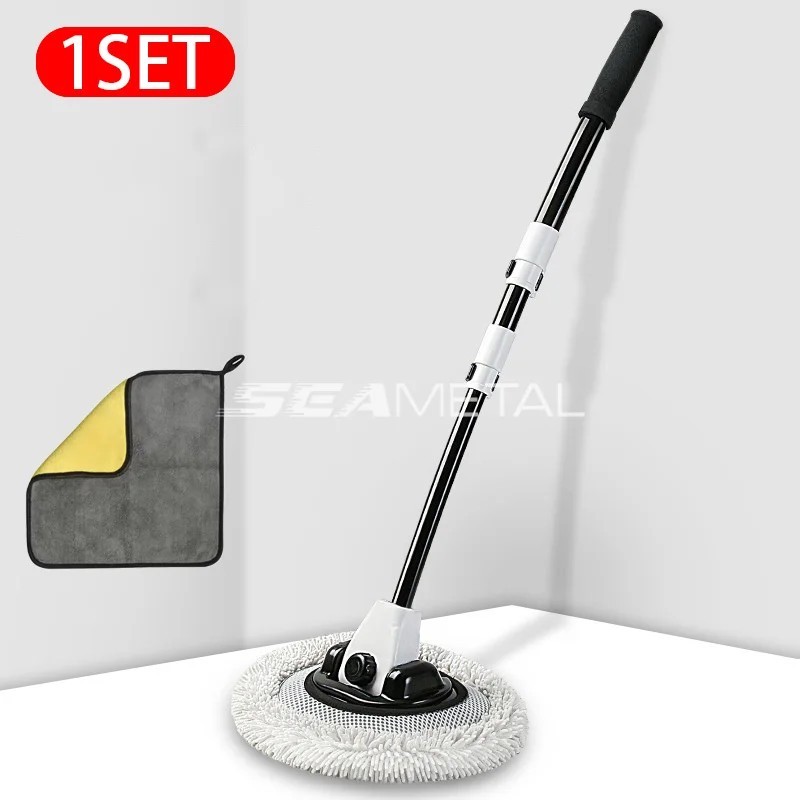 SEAMETAL 15 grade Perie de curățare a mașinii Perie de spălat auto Perie de spălat auto Telescopică cu mâner lung Mop de curățar SEAMETAL 15 grade Perie de curățare a mașinii Perie de spălat auto Perie de spălat auto Telescopică cu mâner lung Mop de curățar