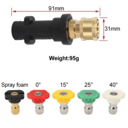Utilizat special ca accesorii pentru pistolul de apă de înaltă presiune KARCHER K2K7 Adaptor rapid duză de spălare auto oală cu 