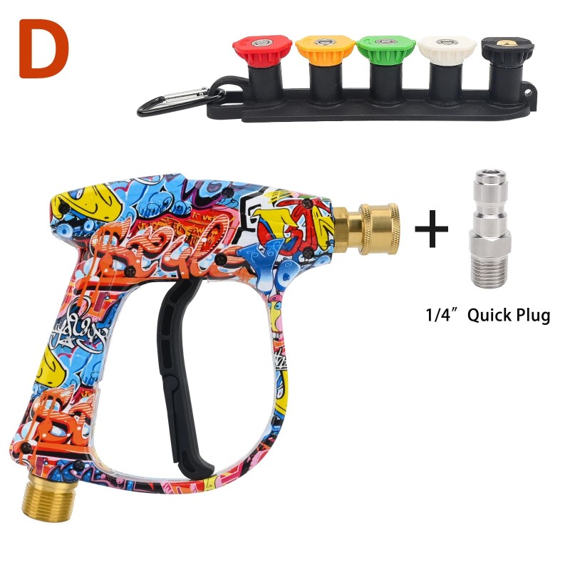 Pistol de apă pentru mașină de spălat cu presiune pentru Conector de furtun de curățare a mașinii pentru duze cu conector rapid 