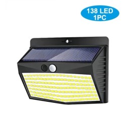 Lumină solară cu LED-uri 138/468/238, impermeabilă în aer liber, pentru grădină, iluminat de perete stradal, lumina soarelui ali