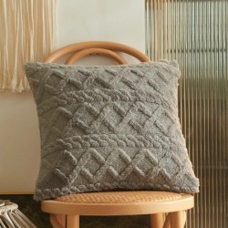 Twist KnittingHusă de pernă de pluș Husă de pernă tricotată vintage Pernă simplă Față de pernă de pluș tăblie spate