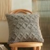 Twist KnittingHusă de pernă de pluș Husă de pernă tricotată vintage Pernă simplă Față de pernă de pluș tăblie spate