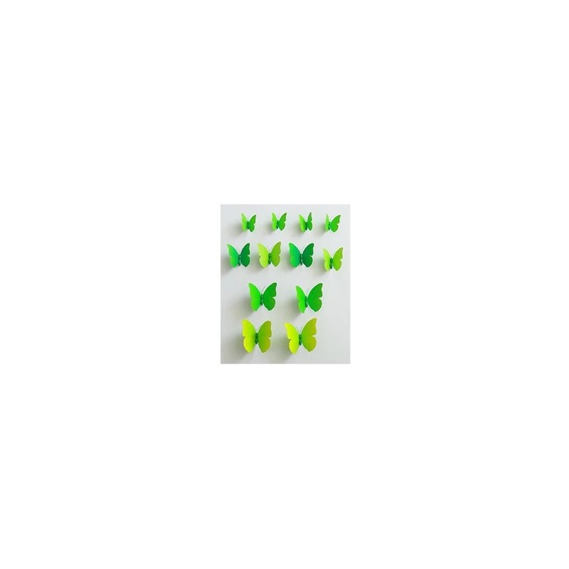 12 buc. Magnet 3D Fluturi Autocolante de perete Fluture în aer liber Dormitor Sufragerie Decor acasă Decalcomanii frigorifice pe