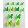 12 buc. Magnet 3D Fluturi Autocolante de perete Fluture în aer liber Dormitor Sufragerie Decor acasă Decalcomanii frigorifice pe