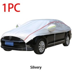 Husă universală pentru jumătate de mașină Husă de exterior impermeabilă Oxford, soare, ploaie, protecție UV, rezistentă la praf,