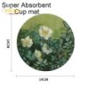 Marmura neagră Veselă super absorbantă Covoraș de uscare a vaselor Covor anti-alunecare Sticle de bucătărie Fierbător de lux Ves