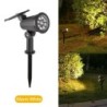 Spoturi solare cu 9 LED-uri, în aer liber IP65 rezistente la apă, spoturi, luminozitate reglabilă pentru grădină, curte, alee, c