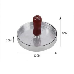 Presă pentru burgeri Mașină antiaderență pentru hamburger cu hârtie ceară Mașină pentru burgeri din aluminiu pentru grătar de bu