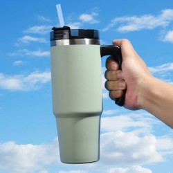 Pachete de 6 paie de schimb compatibile cu pahar Stanley de 40 oz, plastic transparent reutilizabil pentru paharul de călătorie 