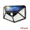Lampă solară divizată 106LED 3 moduri de iluminare Decorare exterioară Lumină solară Lampă de perete PIR Senzor de mișcare Lampă