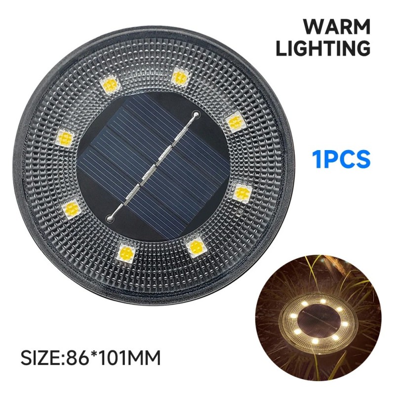 IP68 cu LED-uri rezistente la apă, în aer liber, energie solară, la sol, iluminare, control, cale, lumini de punte, curte, alee,